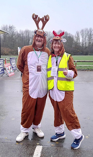 Santa Run at Arrow Valley Lake Redditch